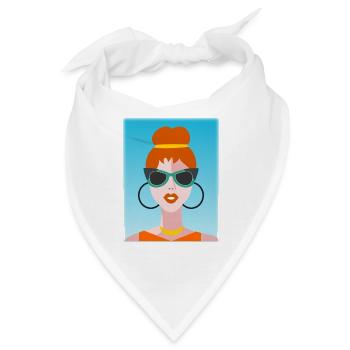 EHEFRAU. TOCHTER. JUGENDLICHER. FRAUENTAG - Bandana - Weiß - Vorne