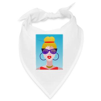 EHEFRAU. TOCHTER. JUGENDLICHER. FRAUENTAG - Bandana - Weiß - Vorne
