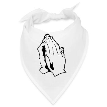 Beten - Bandana - Weiß - Vorne