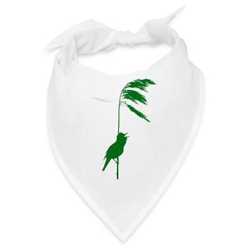 Schilfrohrsänger grün - Bandana - Weiß - Vorne