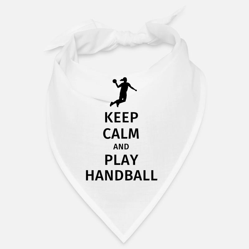 keep calm and play handball - Bandana - blanc