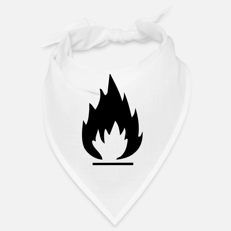 feuer - Bandana - Weiß