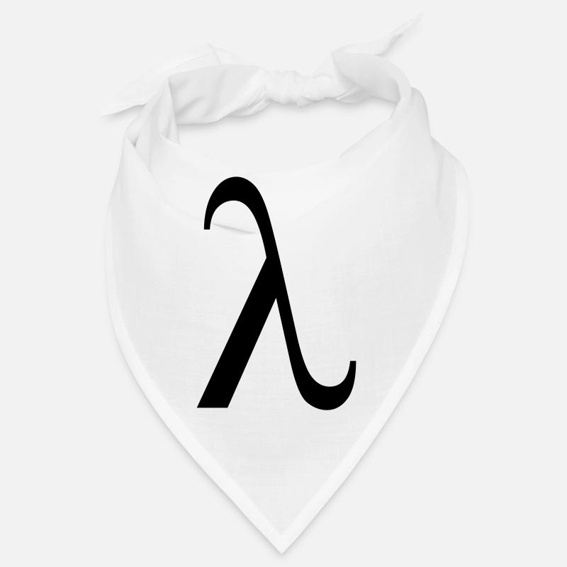 lambda greek - Bandana - white