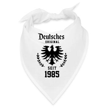 1985 - Geburtstag - Birthday - Geburt - Ehrentag - Bandana - Weiß - Vorne