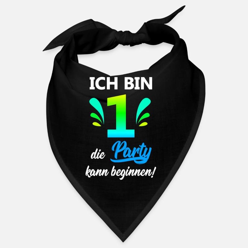 Ich bin 1 Jahr eins Kinder Geburtstag Party witzig Bandana