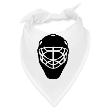 ice hockey eishockey skates schlittschuhe puck hel - Bandana - Weiß - Vorne