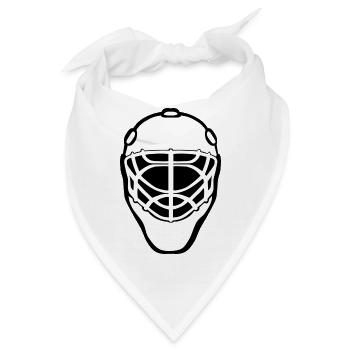 ice hockey eishockey skates schlittschuhe puck hel - Bandana - Weiß - Vorne