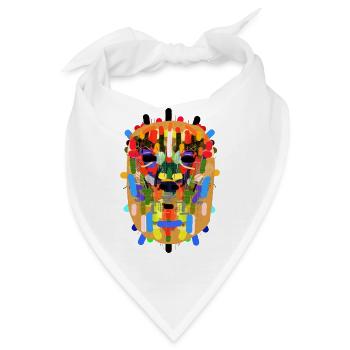 Brasilien Maske - Bandana - Weiß - Vorne