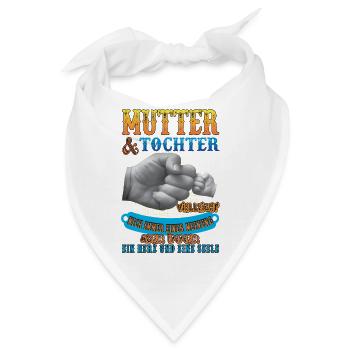 mutter und tochter - Bandana - Weiß - Vorne