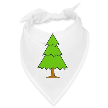 baum tree baumstamm wald forest woods190 - Bandana - Weiß - Vorne
