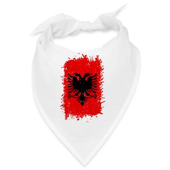 Albanien - Bandana - Weiß - Vorne