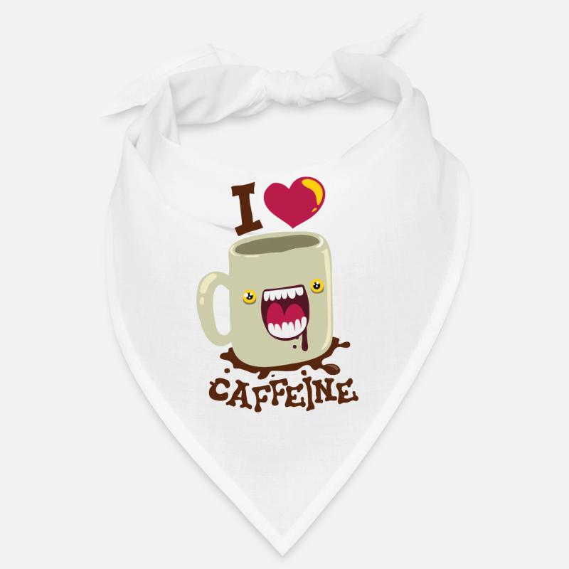 Kaffe - Pott liebt coffein Bandana