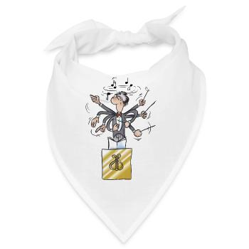 Dirigent - Bandana - Weiß - Vorne