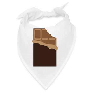 Eine Tafel Schokolade - Bandana - Weiß - Vorne