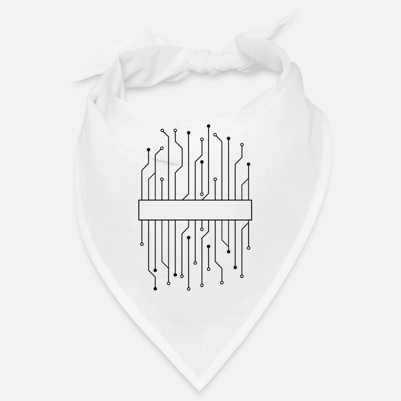 schild rahmen text schaltkreis draht daten microch Bandana