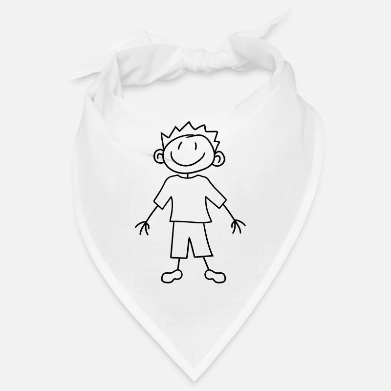 painted child scribble comic cartoon young man cool Bandana