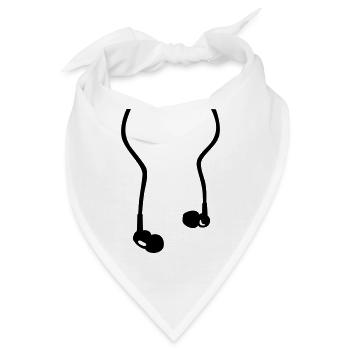 Kopfhörer - Bandana - Weiß - Vorne