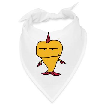 Punk Fish - Bandana - Weiß - Vorne
