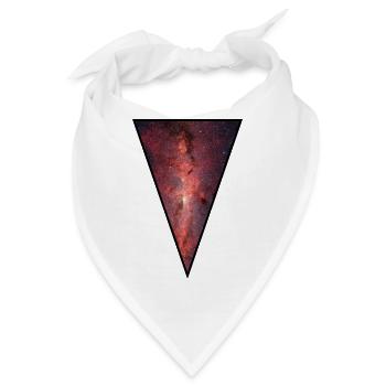 Galaxy - Space - Sterne - Cosmic - Kunst - - Bandana - Weiß - Vorne