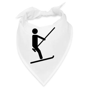 Ski - Bandana - Weiß - Vorne