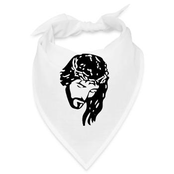 Jesus Christus - Bandana - Weiß - Vorne