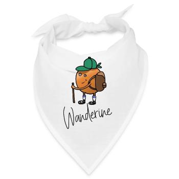 Die Wanderine, Geschenkidee zum Wandern - Bandana - Weiß - Vorne
