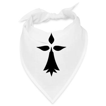 hermine logo bretagne - Bandana - Weiß - Vorne