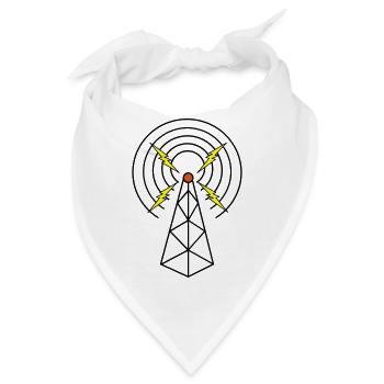 Tower Ham Radio - Bandana - Weiß - Vorne