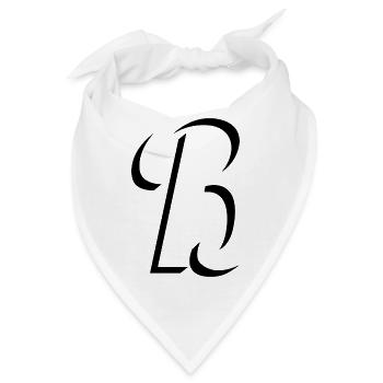 Letter B, Name, der Buchstabe B - Bandana - Weiß - Vorne