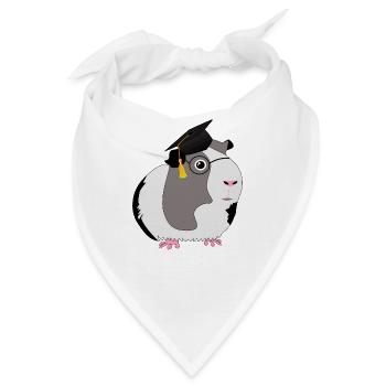 Professor Meerschweinchen - Bandana - Weiß - Vorne