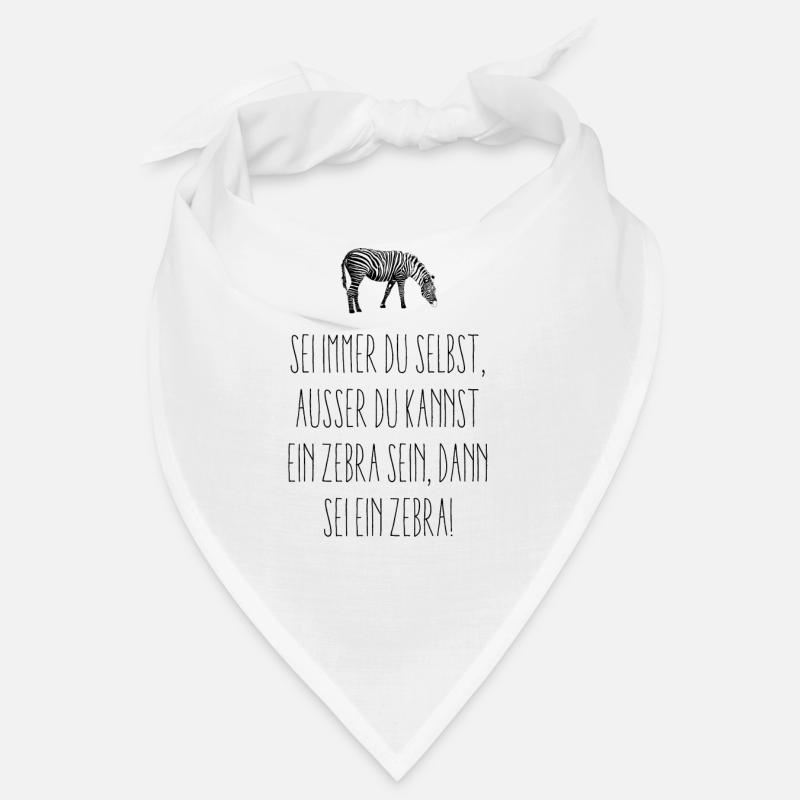 Sein ein Zebra! - Bandana - Weiß
