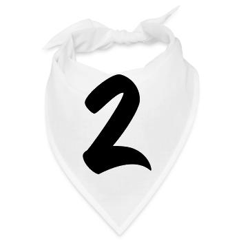 2 - Bandana - Weiß - Vorne