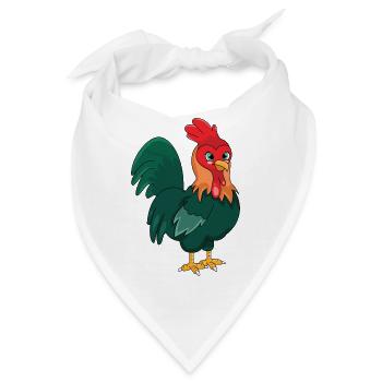 Hahn - Bandana - Weiß - Vorne
