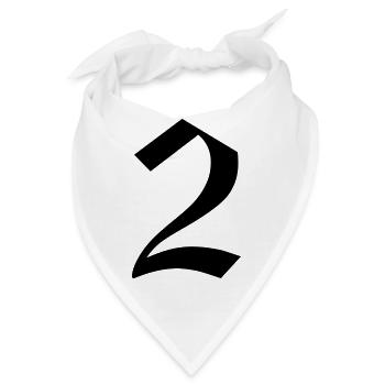 2 - Bandana - Weiß - Vorne