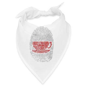 Kaffeetrinker Kaffee Kaffeeliebhaber Kaffeetasse - Bandana - Weiß - Vorne