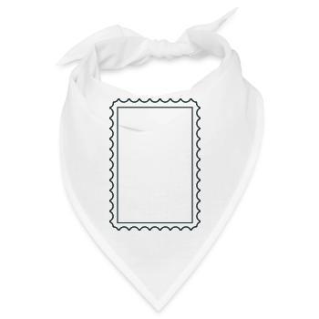 Sehr hohe Briefmarke - Bandana - Weiß - Vorne