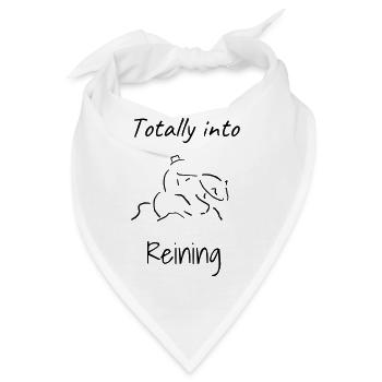 Totally into Reining - Bandana - Weiß - Vorne