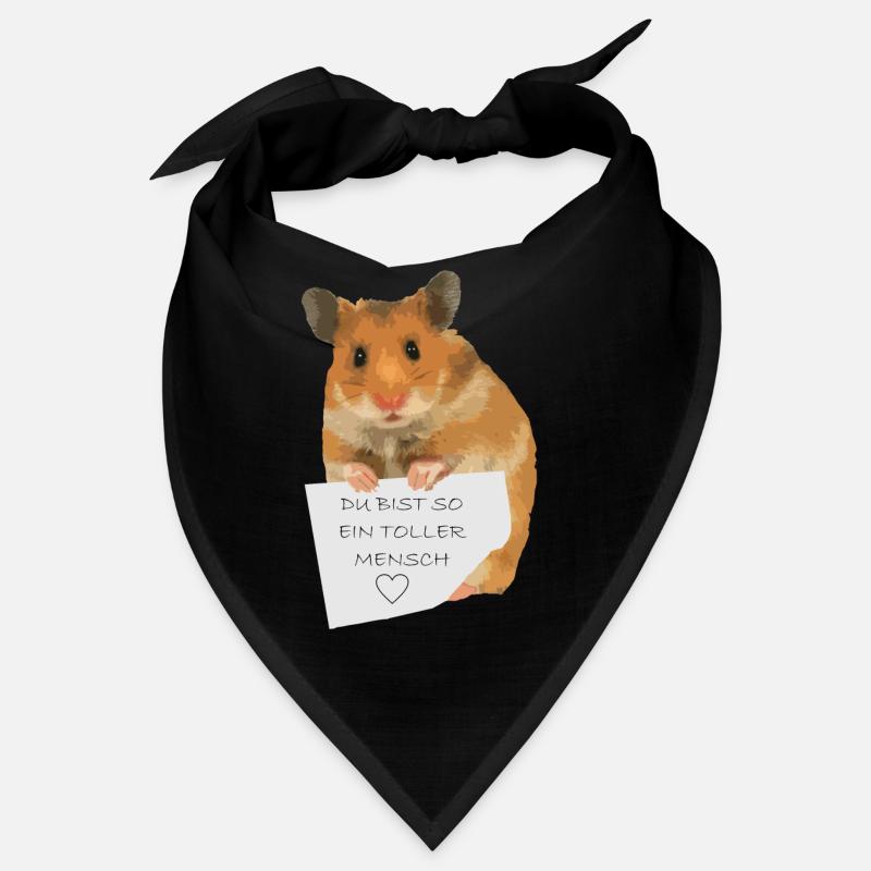 Hamster Zettel Botschaft - Toller Mensch bist Bandana