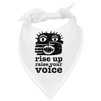 Rise Up - Bandana - Weiß - Vorne