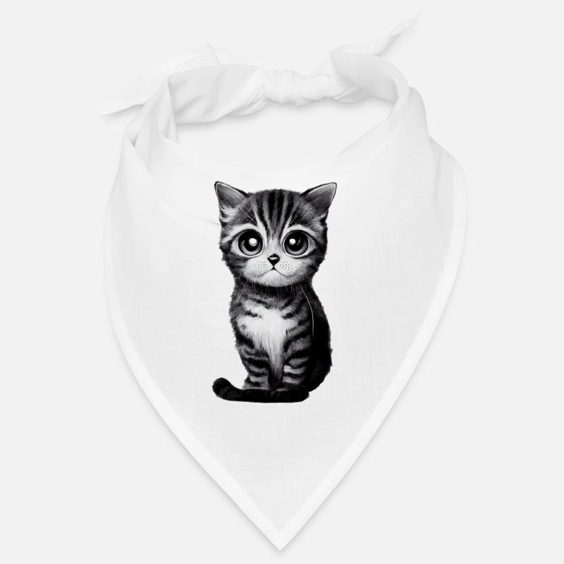 Chat dessiné Bandana