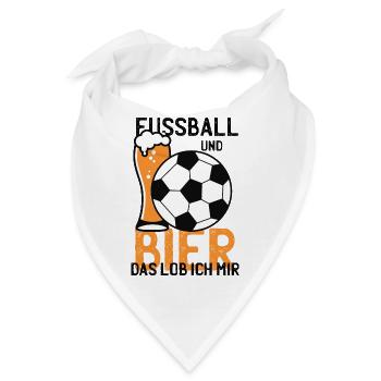 Fussball Bier Fussballmannschaft Fussballtunier - Bandana - Weiß - Vorne