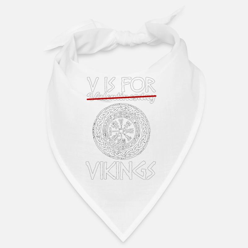 Valentinstag Wikinger Geschenk - Bandana - Weiß