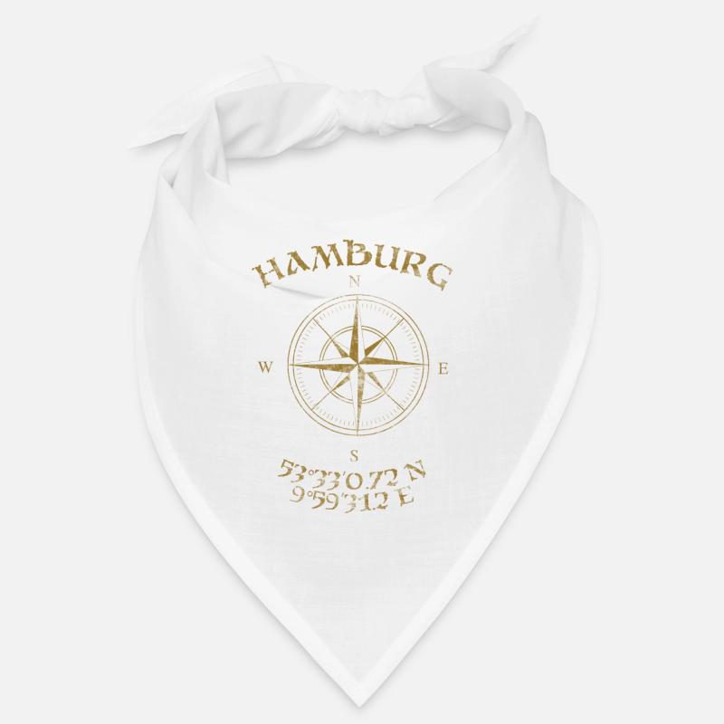 Compass GPS coordinates Hamburg Bandana