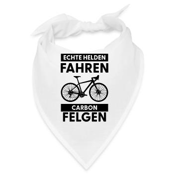 Echte Helden Fahren Carbon Felgen - Bandana - Weiß - Vorne