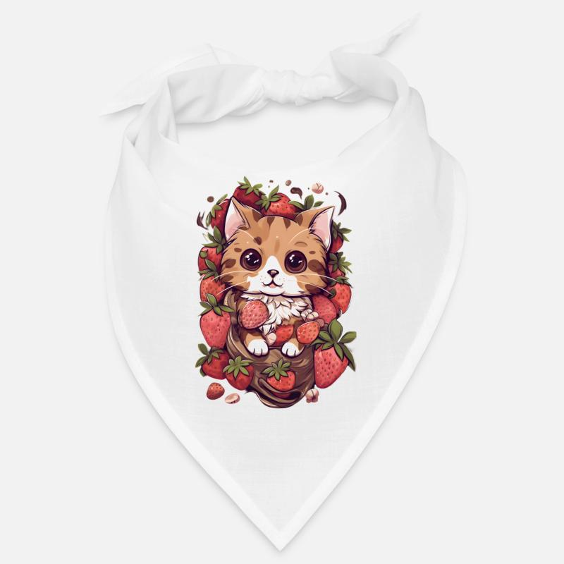 Ragamuffin Katze Erdbeere Geschenk Bandana