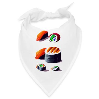Sushi - Bandana - Weiß - Vorne