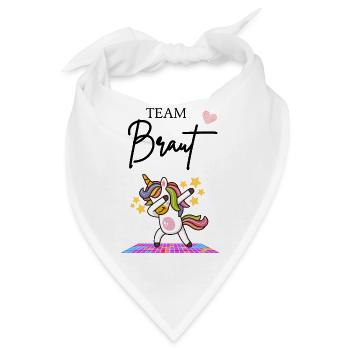 Team Braut - Bandana - Weiß - Vorne