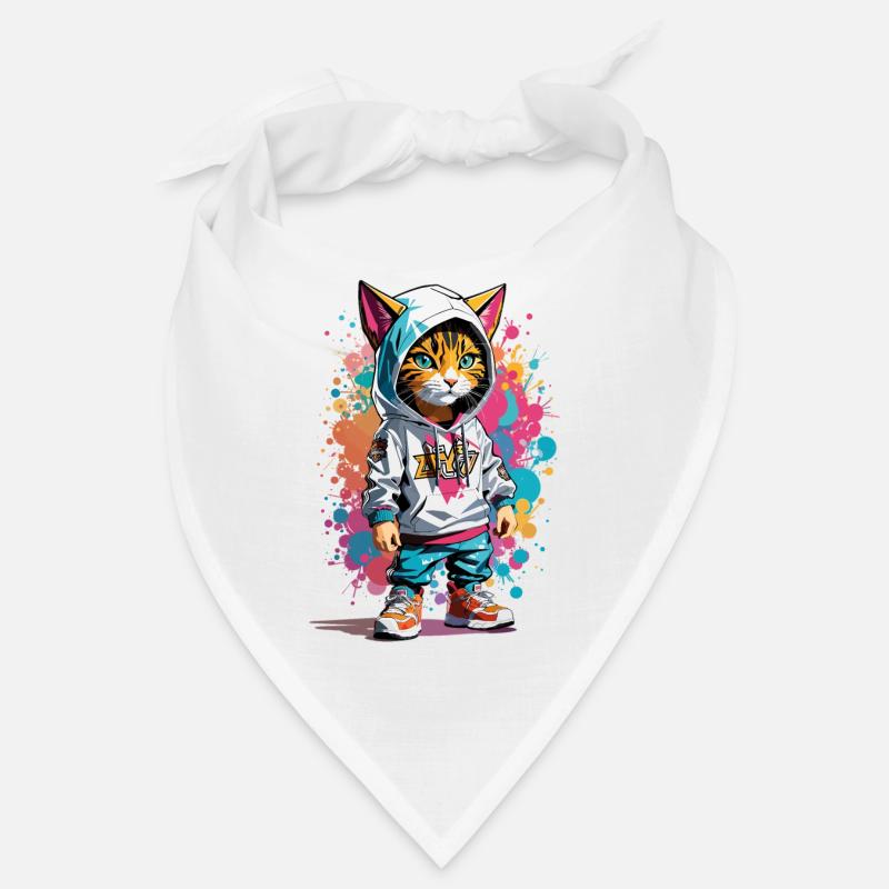 Graffiti Katze Bandana