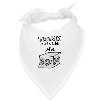 Think outside the Box! - Bandana - Weiß - Vorne