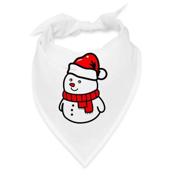 schneemann - Bandana - Weiß - Vorne